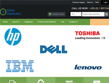 Tablet Screenshot of directdistribution.ie